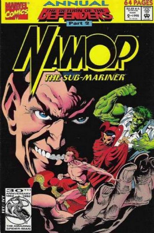 Cover of Namor Annual #2. One of 250,000 Vintage American Comics on sale from Krypton!