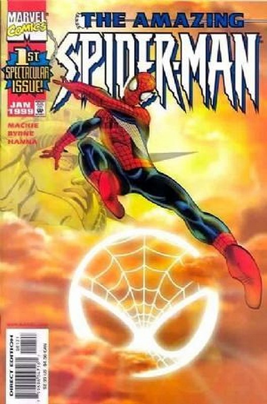 Amazing Spider-Man 1998 relaunch.<br> Cover of Amazing Spider-Man (Vol 2) #1. One of 250,000 Vintage American Comics on sale from Krypton!