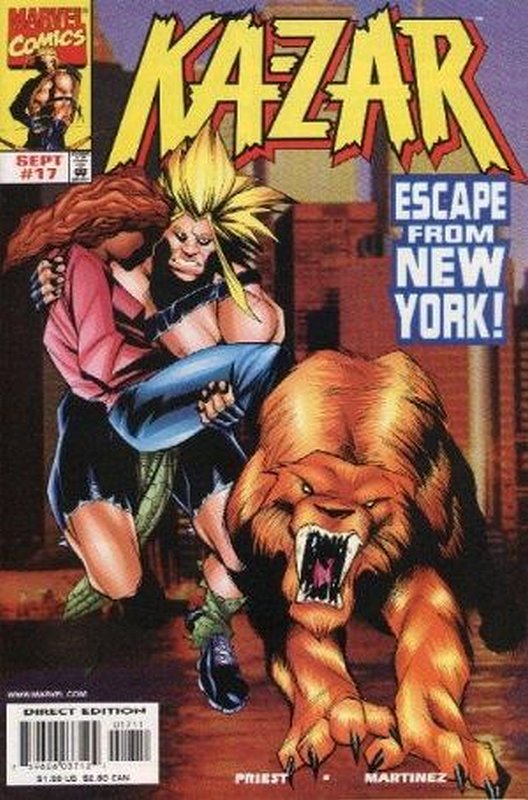 1st appearance of Everett Ross<br> Cover of Ka-Zar (Vol 4) #17. One of 250,000 Vintage American Comics on sale from Krypton!