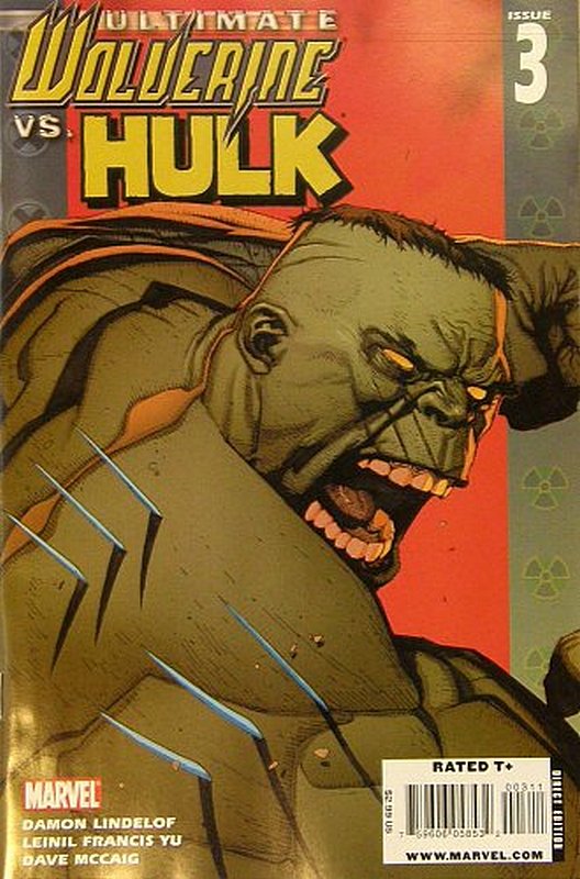 Cover of Ultimate Wolverine vs Hulk (2005 Ltd) #3. One of 250,000 Vintage American Comics on sale from Krypton!