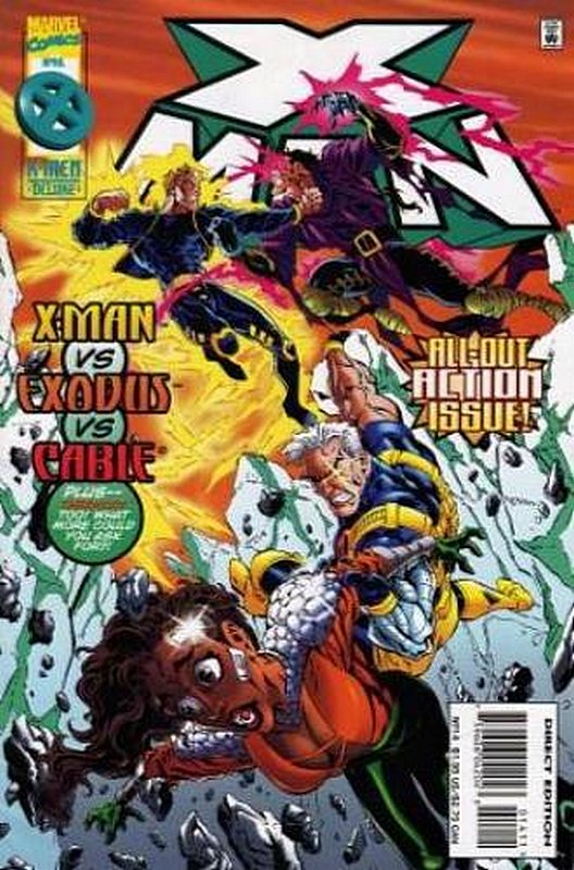 Cover of X-Man #14. One of 250,000 Vintage American Comics on sale from Krypton!