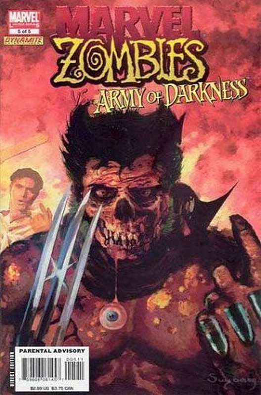 1st Spider-Wolf<br> Cover of Marvel Zombies vs Army of Darkness (2007 Ltd) #5. One of 250,000 Vintage American Comics on sale from Krypton!