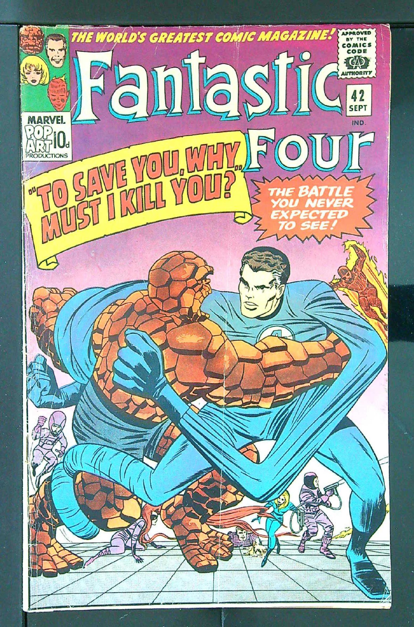 ACTUAL SCAN OF COMIC!<br> Cover of Fantastic Four (Vol 1) #42. One of 250,000 Vintage American Comics on sale from Krypton!