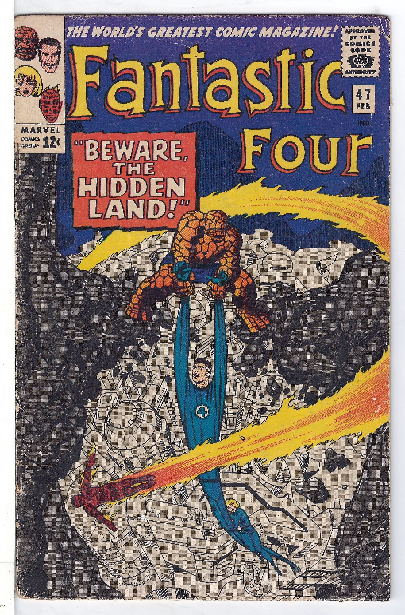 ACTUAL SCAN OF COMIC!<br> Cover of Fantastic Four (Vol 1) #47. One of 250,000 Vintage American Comics on sale from Krypton!