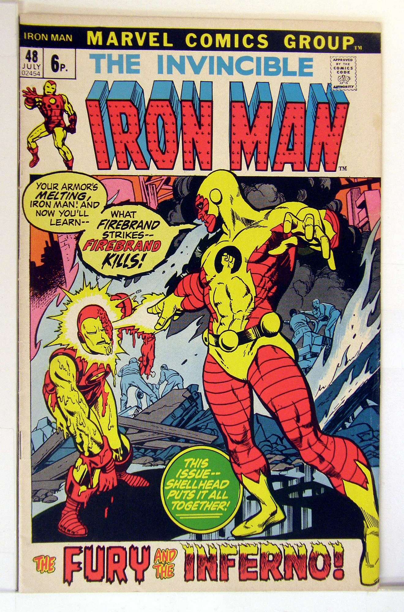 ACTUAL SCAN OF COMIC!<br> Cover of Iron Man (Vol 1) #48. One of 250,000 Vintage American Comics on sale from Krypton!