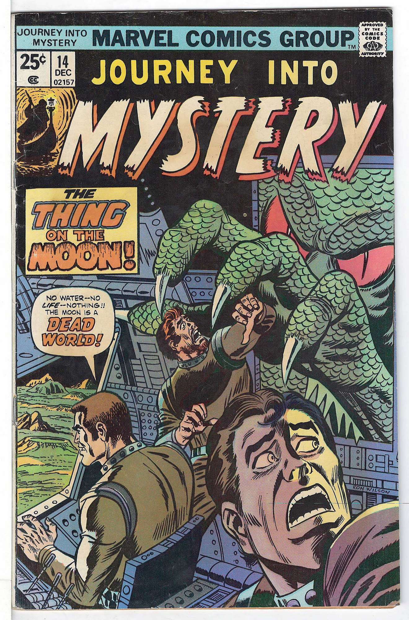 ACTUAL SCAN OF COMIC!<br> Cover of Journey Into Mystery (Vol 2) #14. One of 250,000 Vintage American Comics on sale from Krypton!