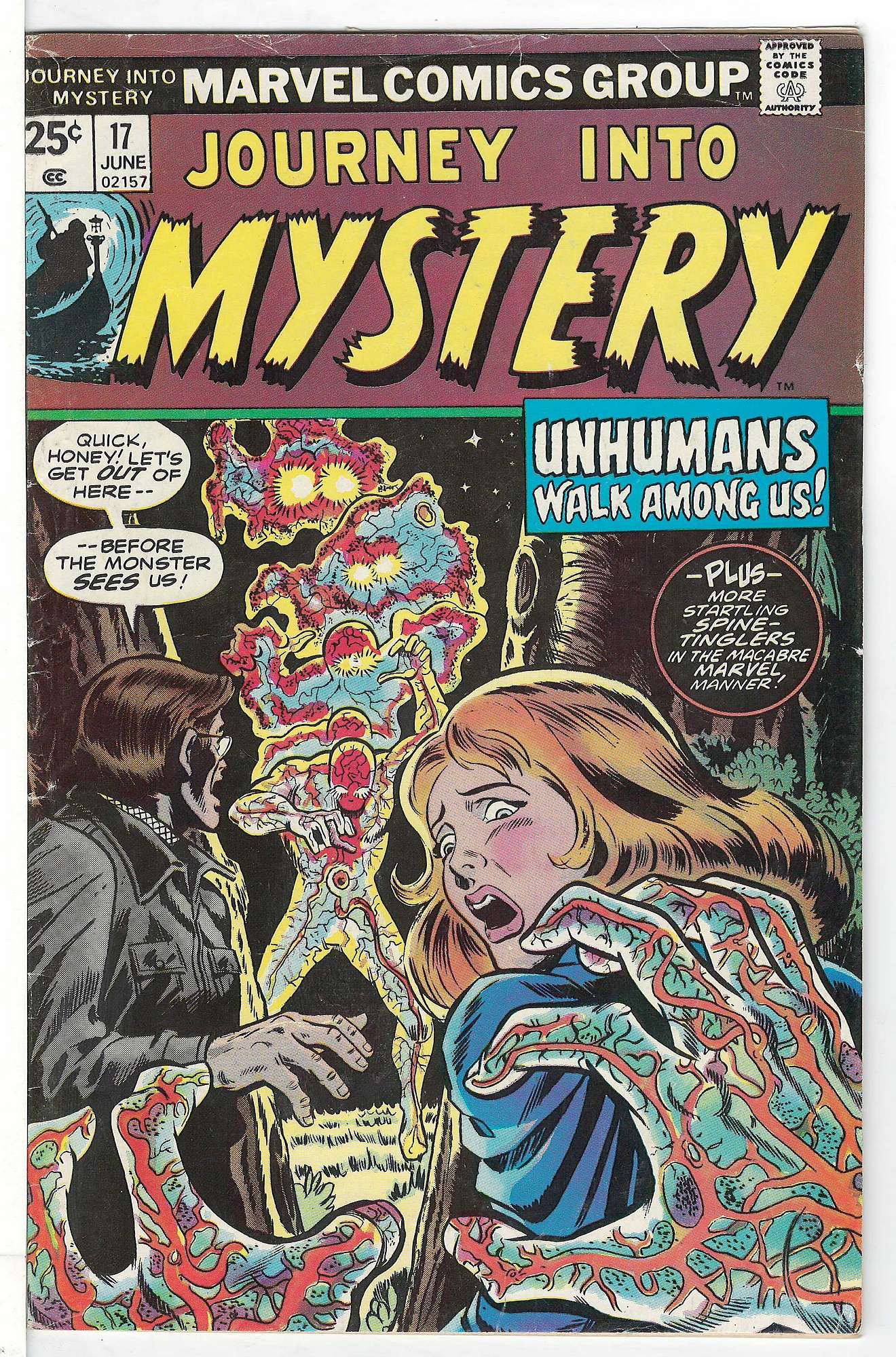 ACTUAL SCAN OF COMIC!<br> Cover of Journey Into Mystery (Vol 2) #17. One of 250,000 Vintage American Comics on sale from Krypton!