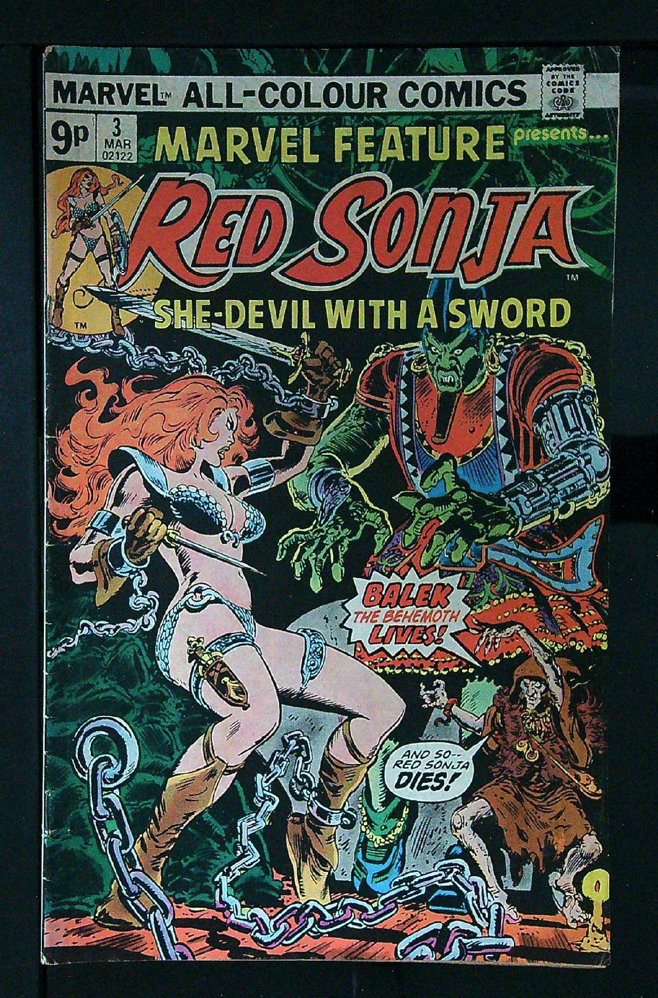 ACTUAL SCAN OF COMIC!<br> Cover of Marvel Feature (Vol 2) #3. One of 250,000 Vintage American Comics on sale from Krypton!