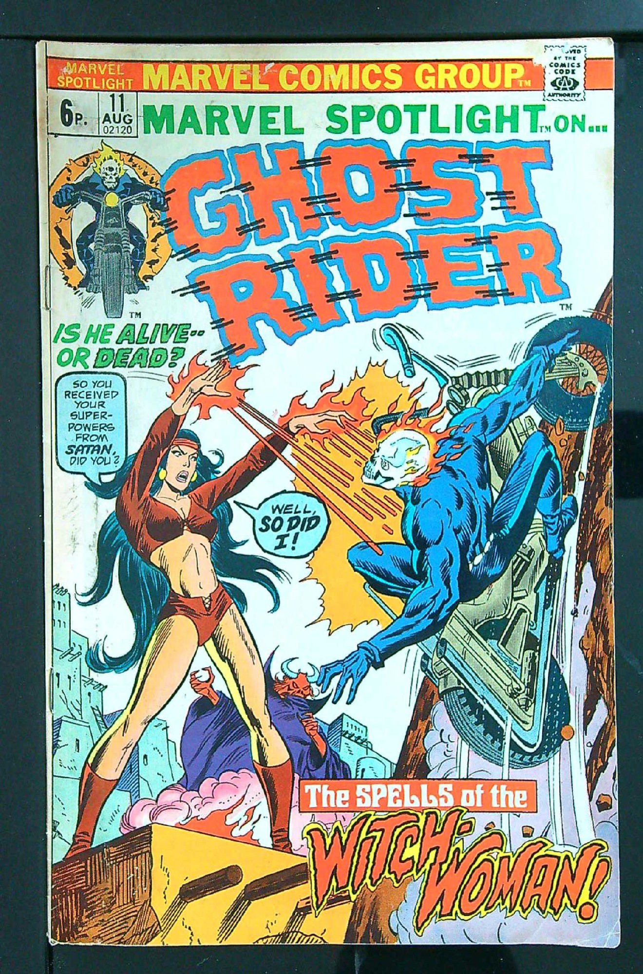 ACTUAL SCAN OF COMIC!<br> Cover of Marvel Spotlight (Vol 1) #11. One of 250,000 Vintage American Comics on sale from Krypton!