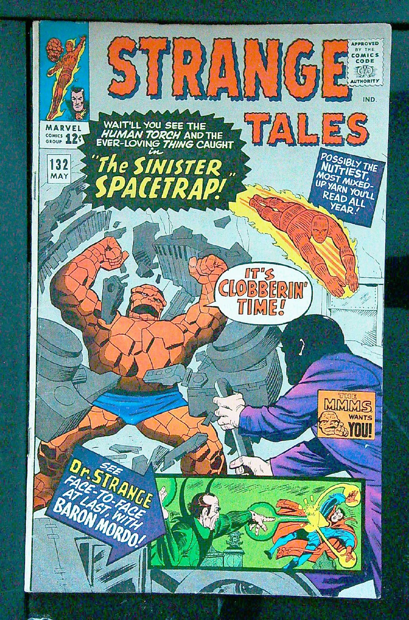 ACTUAL SCAN OF COMIC!<br> Cover of Strange Tales (Vol 1) #132. One of 250,000 Vintage American Comics on sale from Krypton!