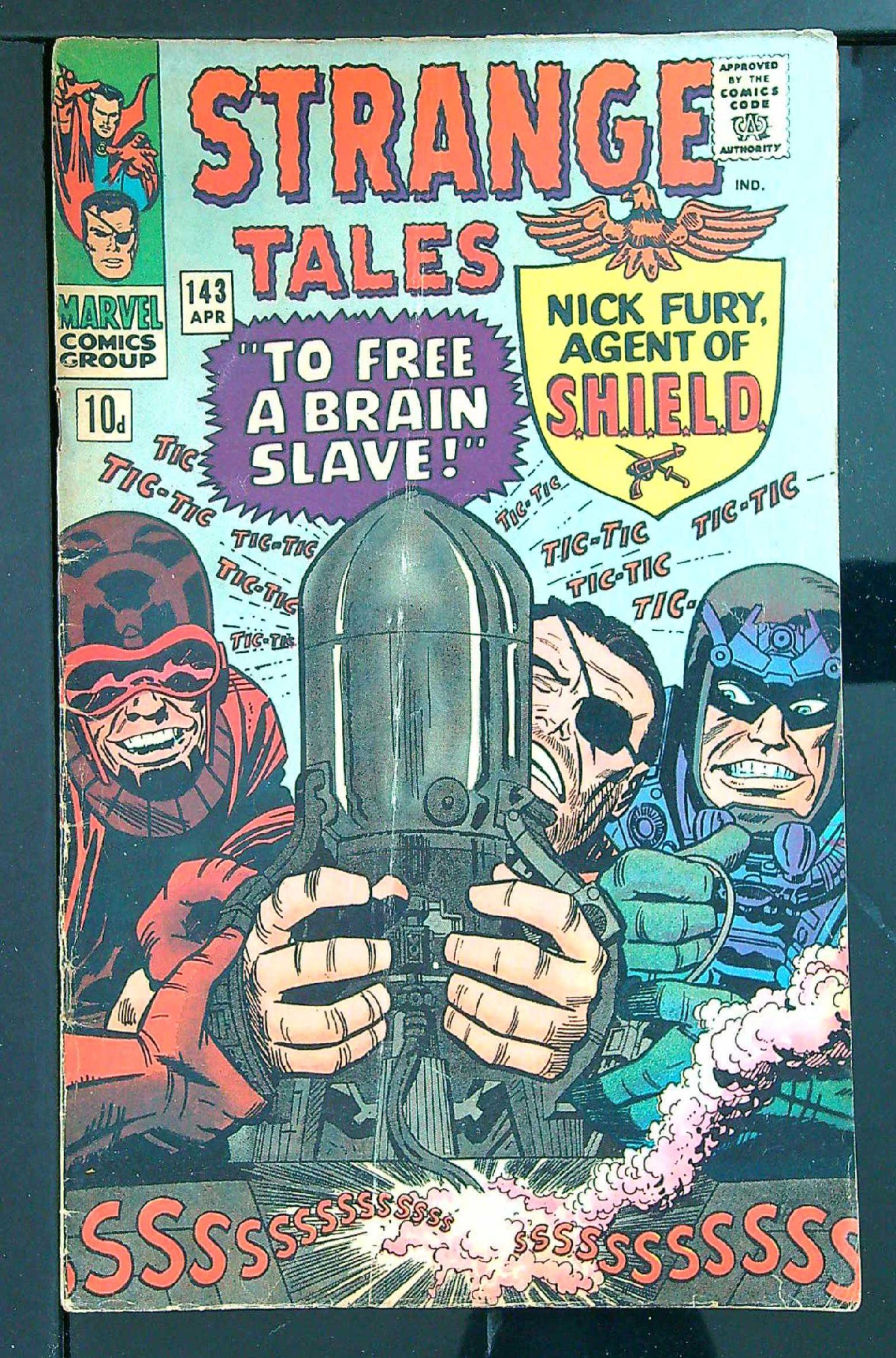 ACTUAL SCAN OF COMIC!<br> Cover of Strange Tales (Vol 1) #143. One of 250,000 Vintage American Comics on sale from Krypton!
