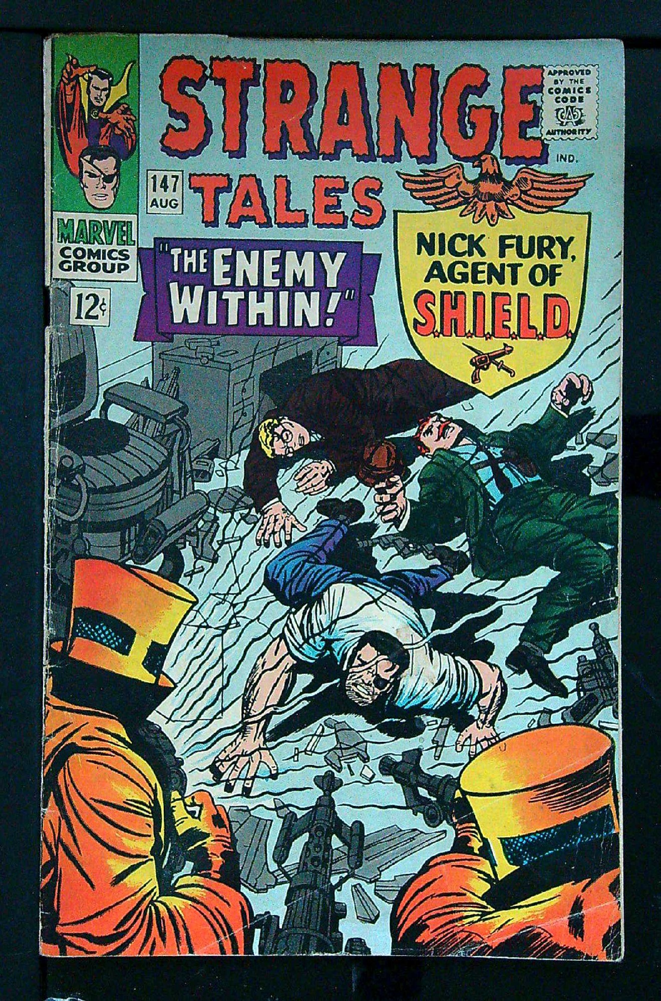 ACTUAL SCAN OF COMIC!<br> Cover of Strange Tales (Vol 1) #147. One of 250,000 Vintage American Comics on sale from Krypton!