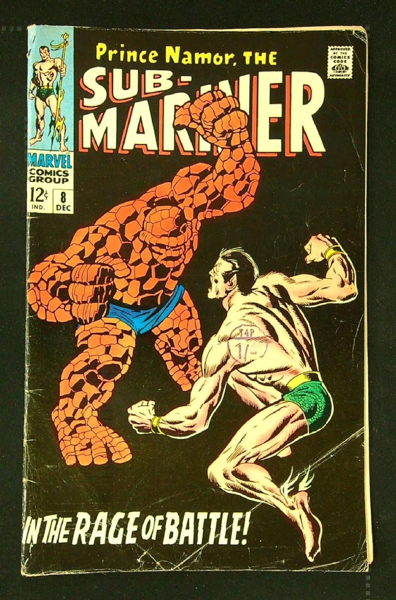 Cover of Sub-Mariner (Vol 1) #8. One of 250,000 Vintage American Comics on sale from Krypton!