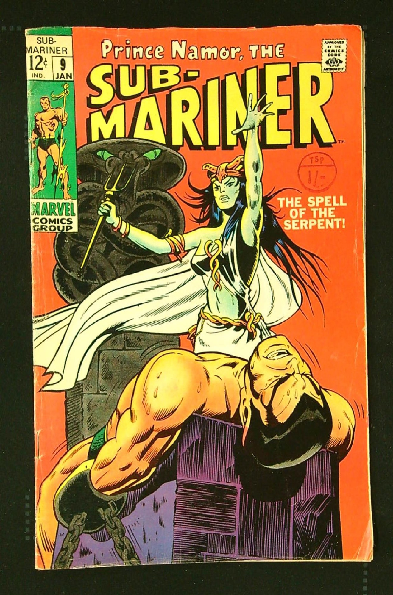 Cover of Sub-Mariner (Vol 1) #9. One of 250,000 Vintage American Comics on sale from Krypton!