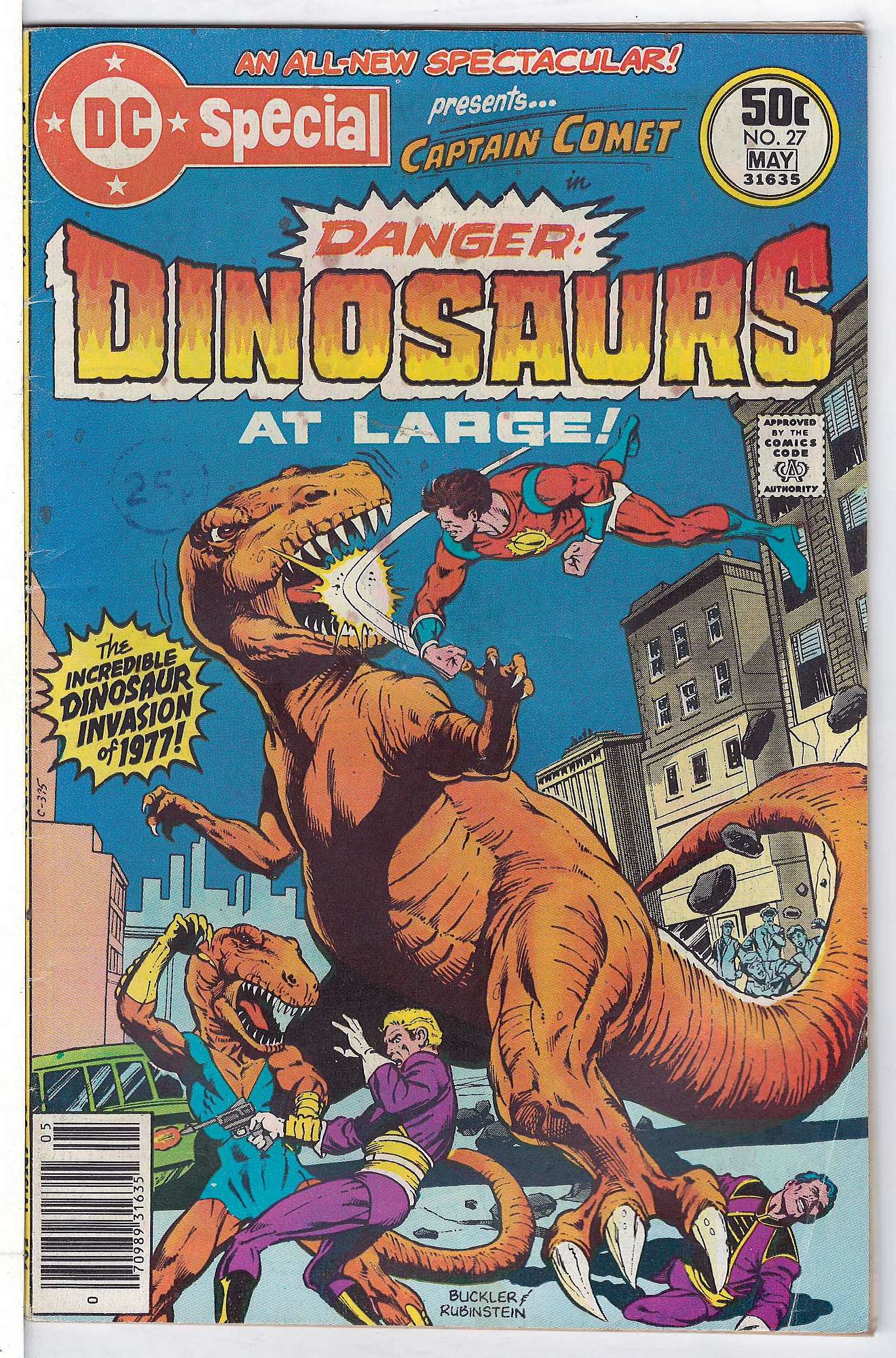 ACTUAL SCAN OF COMIC!<br>Distribution Stamp on Cover - See Scan Cover of DC Special (Vol 1) #27. One of 250,000 Vintage American Comics on sale from Krypton!