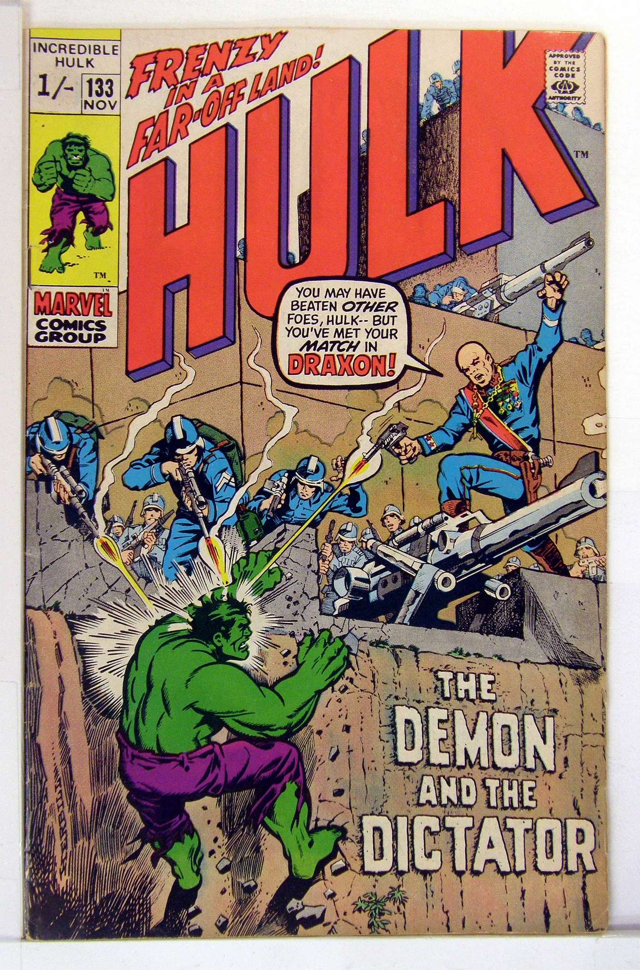 ACTUAL SCAN OF COMIC!<br> Cover of Incredible Hulk (Vol 2) #133. One of 250,000 Vintage American Comics on sale from Krypton!