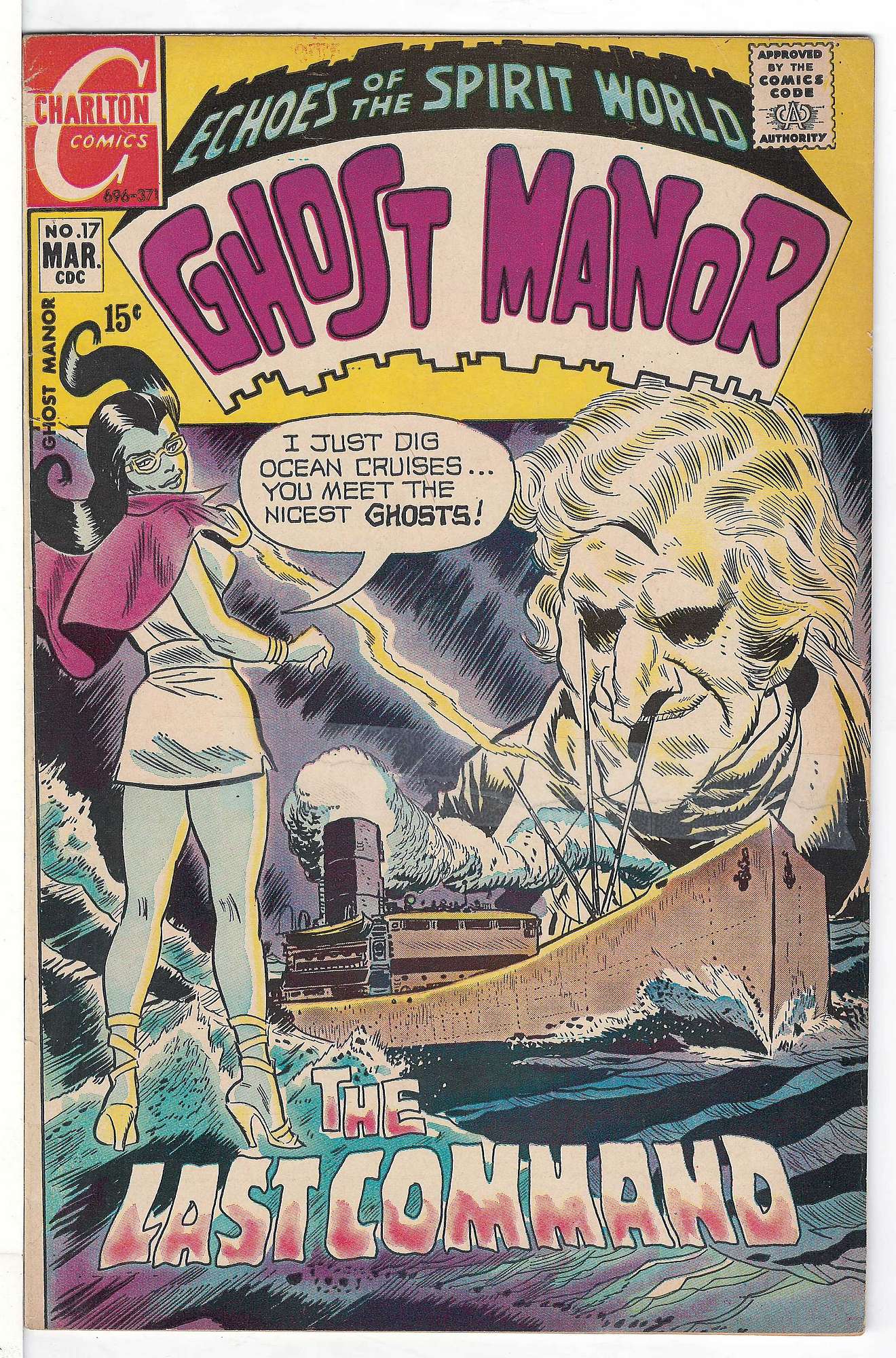 ACTUAL SCAN OF COMIC!<br>Tape on Cover - See Scan Cover of Ghost Manor (Vol 1) #17. One of 250,000 Vintage American Comics on sale from Krypton!