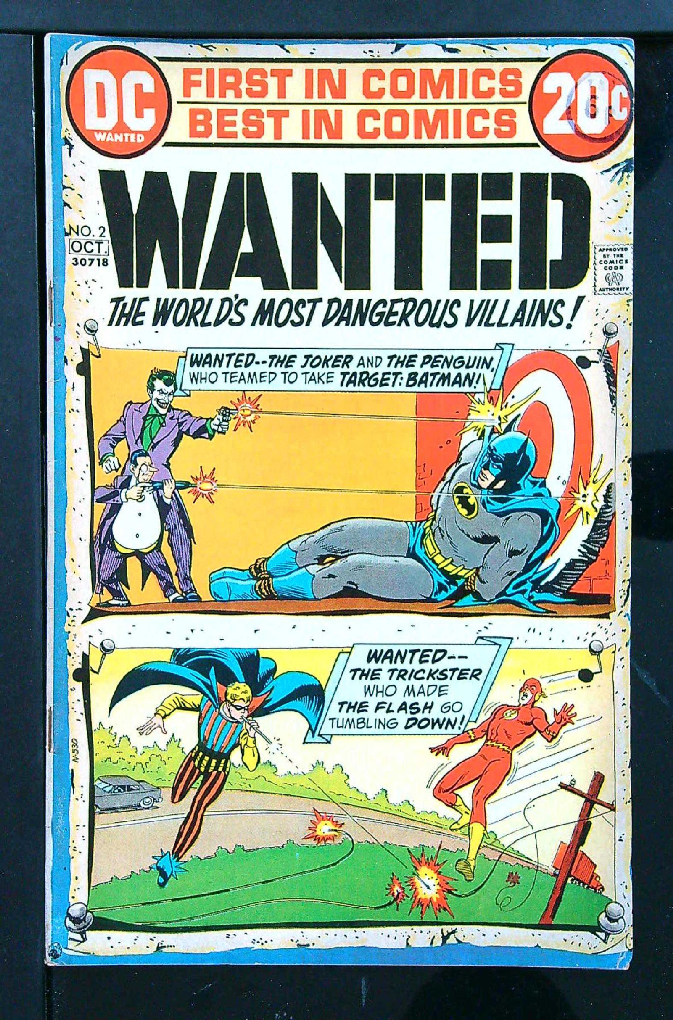 ACTUAL SCAN OF COMIC!<br>Distribution Stamp on Cover - See Scan Cover of Wanted: Worlds Most Dangerous Villains (Vol 1) #2. One of 250,000 Vintage American Comics on sale from Krypton!