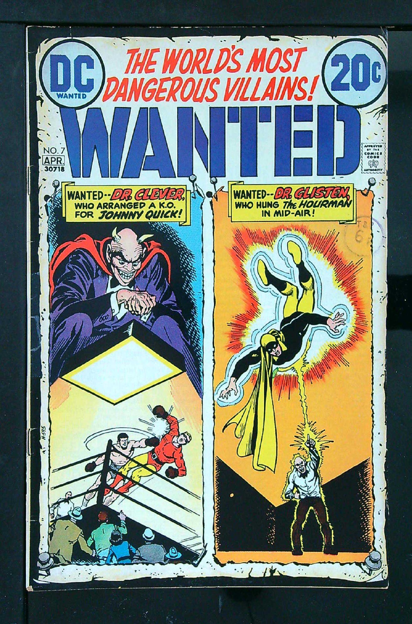 ACTUAL SCAN OF COMIC!<br>Distribution Stamp on Cover - Tape on Spine - See Scan Cover of Wanted: Worlds Most Dangerous Villains (Vol 1) #7. One of 250,000 Vintage American Comics on sale from Krypton!