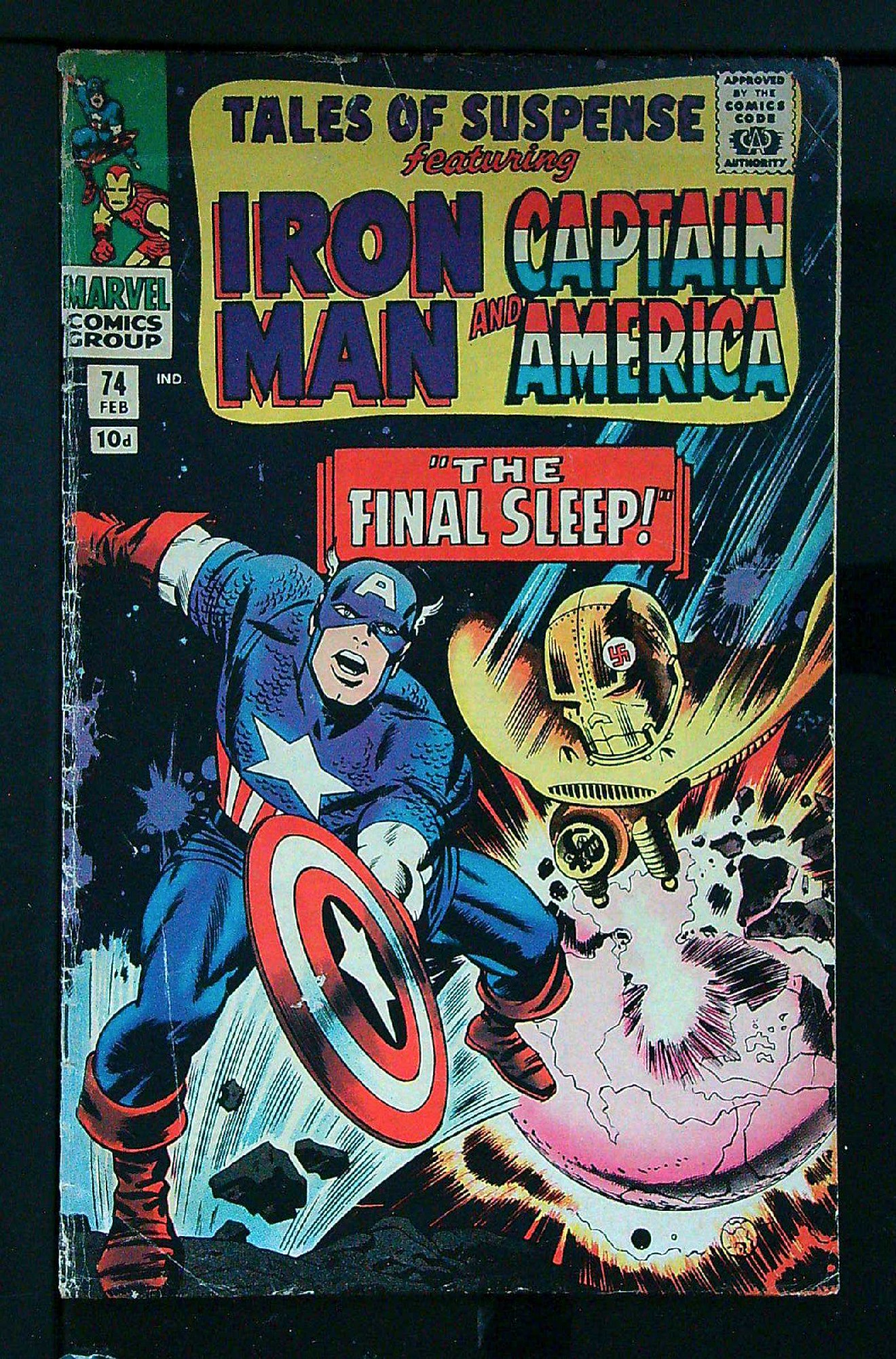 ACTUAL SCAN OF COMIC!<br> Cover of Tales of Suspense (Vol 1) #74. One of 250,000 Vintage American Comics on sale from Krypton!