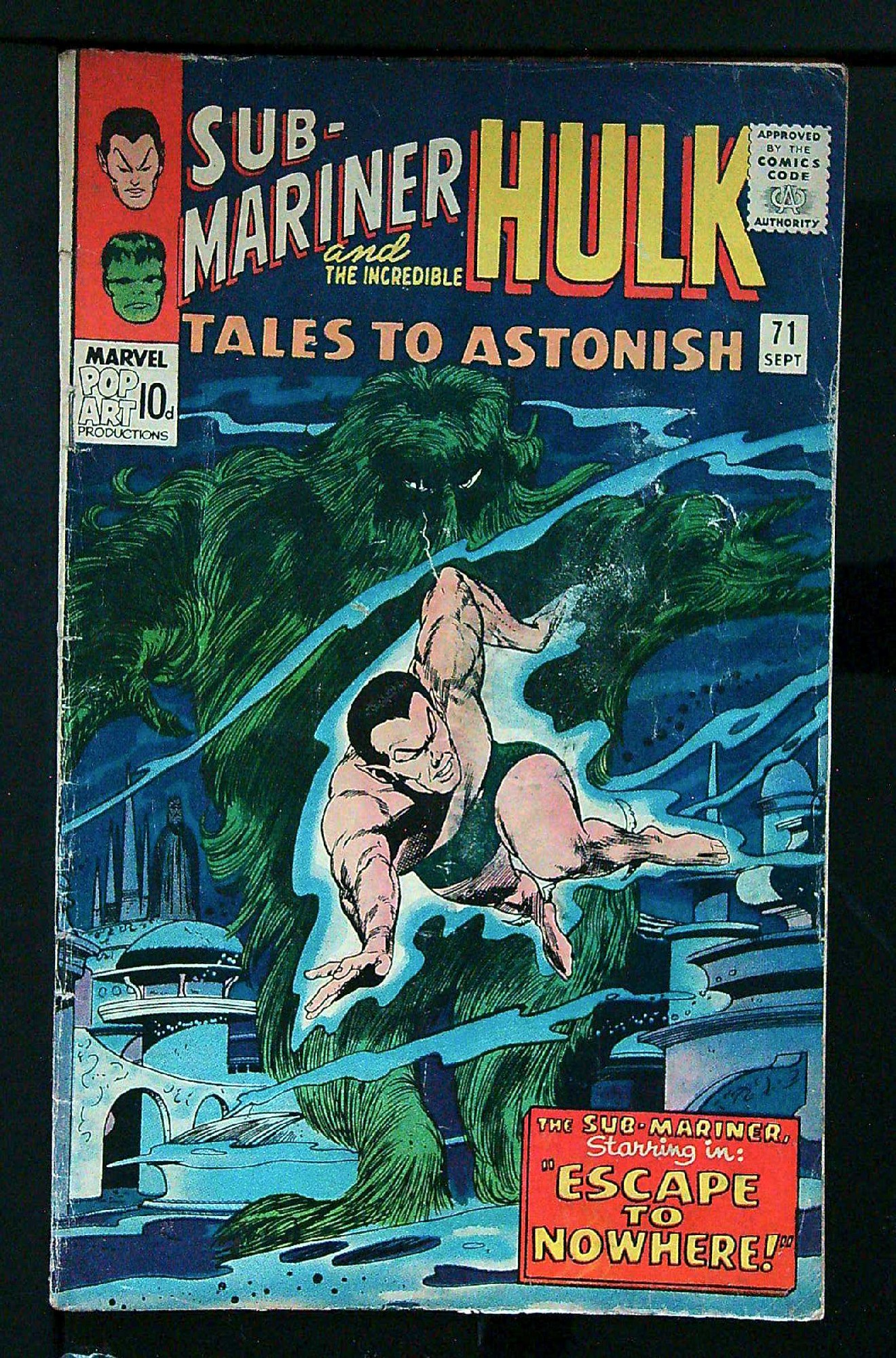 ACTUAL SCAN OF COMIC!<br> Cover of Tales to Astonish (Vol 1) #71. One of 250,000 Vintage American Comics on sale from Krypton!