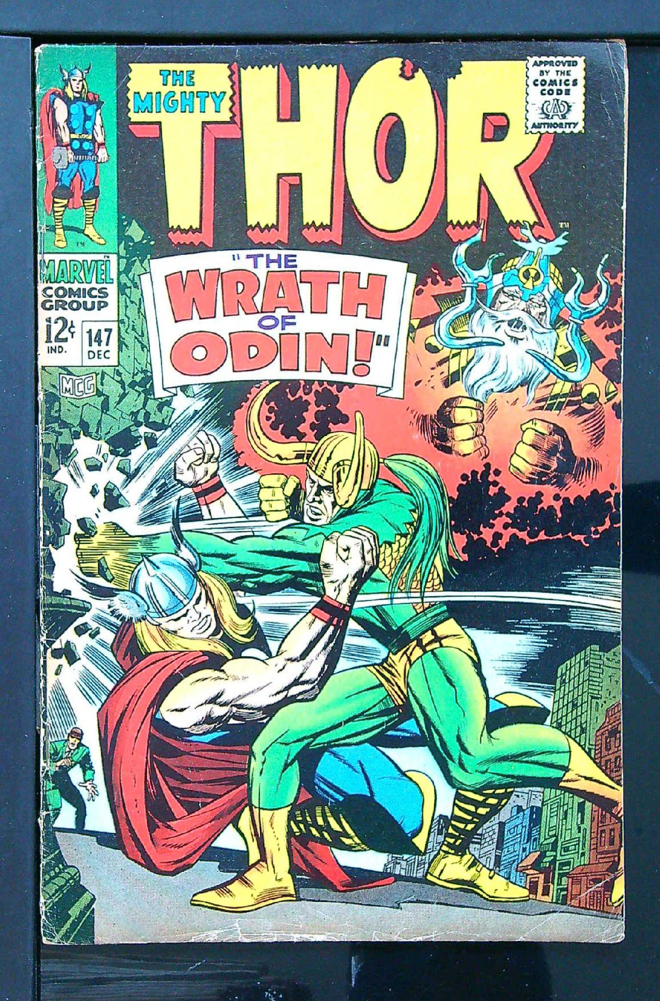 ACTUAL SCAN OF COMIC!<br> Cover of Thor (Vol 1) #147. One of 250,000 Vintage American Comics on sale from Krypton!