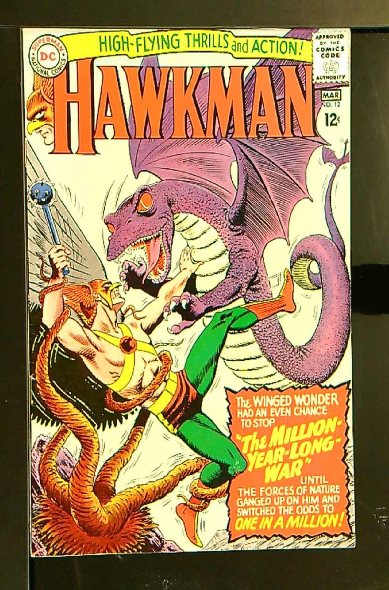 ACTUAL SCAN OF COMIC!<br> Cover of Hawkman (Vol 1) #12. One of 250,000 Vintage American Comics on sale from Krypton!