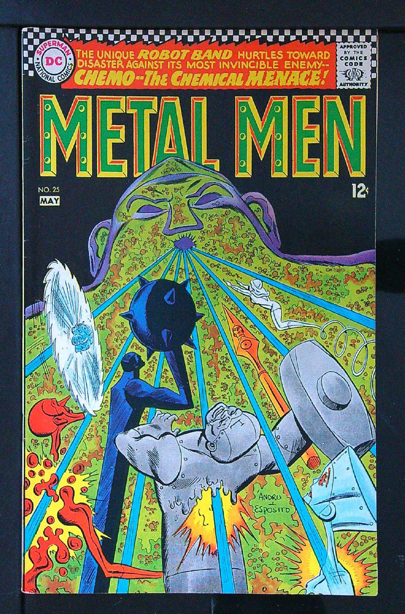 ACTUAL SCAN OF COMIC!<br> Cover of Metal Men (Vol 1) #25. One of 250,000 Vintage American Comics on sale from Krypton!