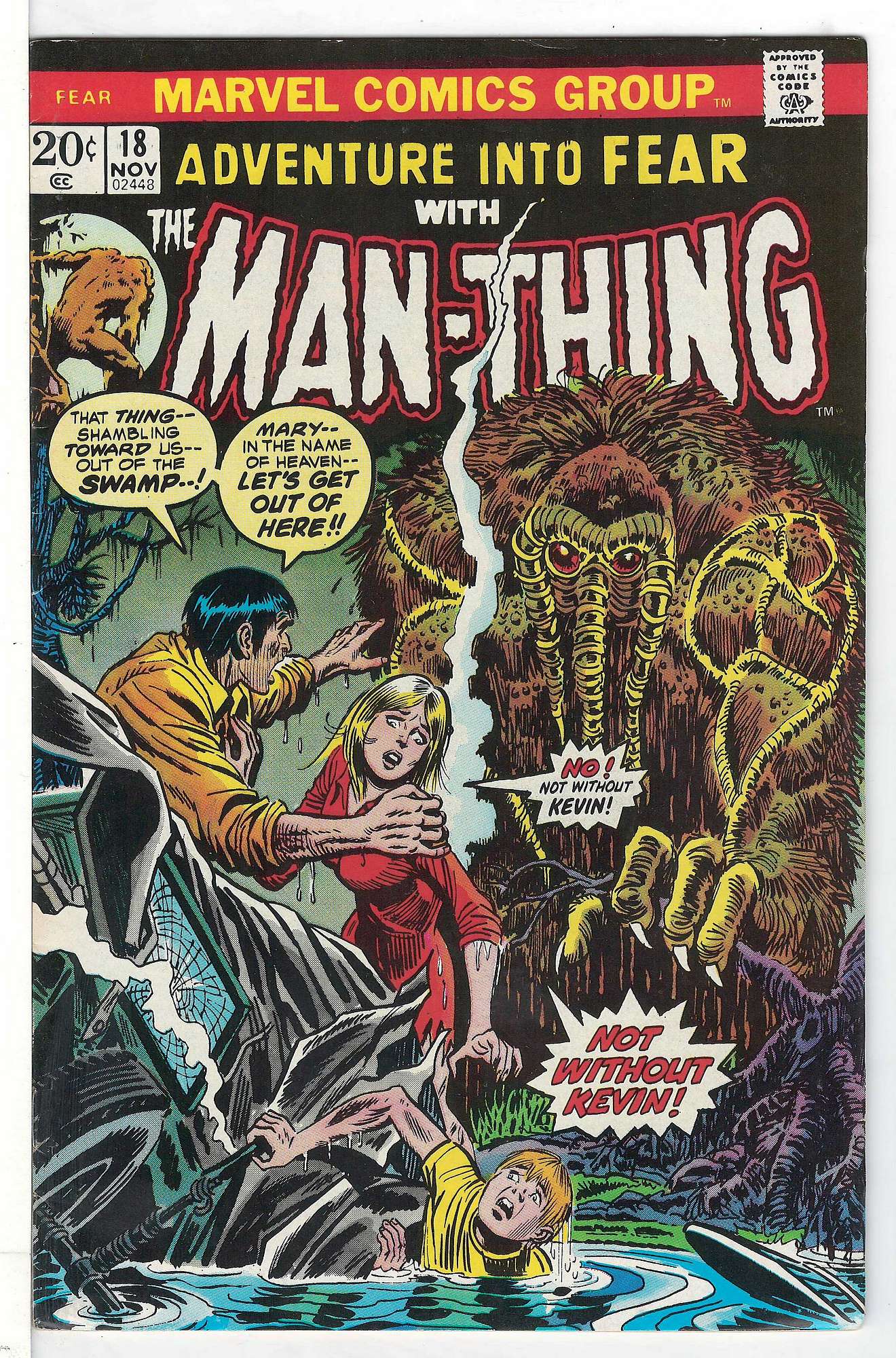 ACTUAL SCAN OF COMIC!<br> Cover of Adventure into Fear (Vol 1) #18. One of 250,000 Vintage American Comics on sale from Krypton!