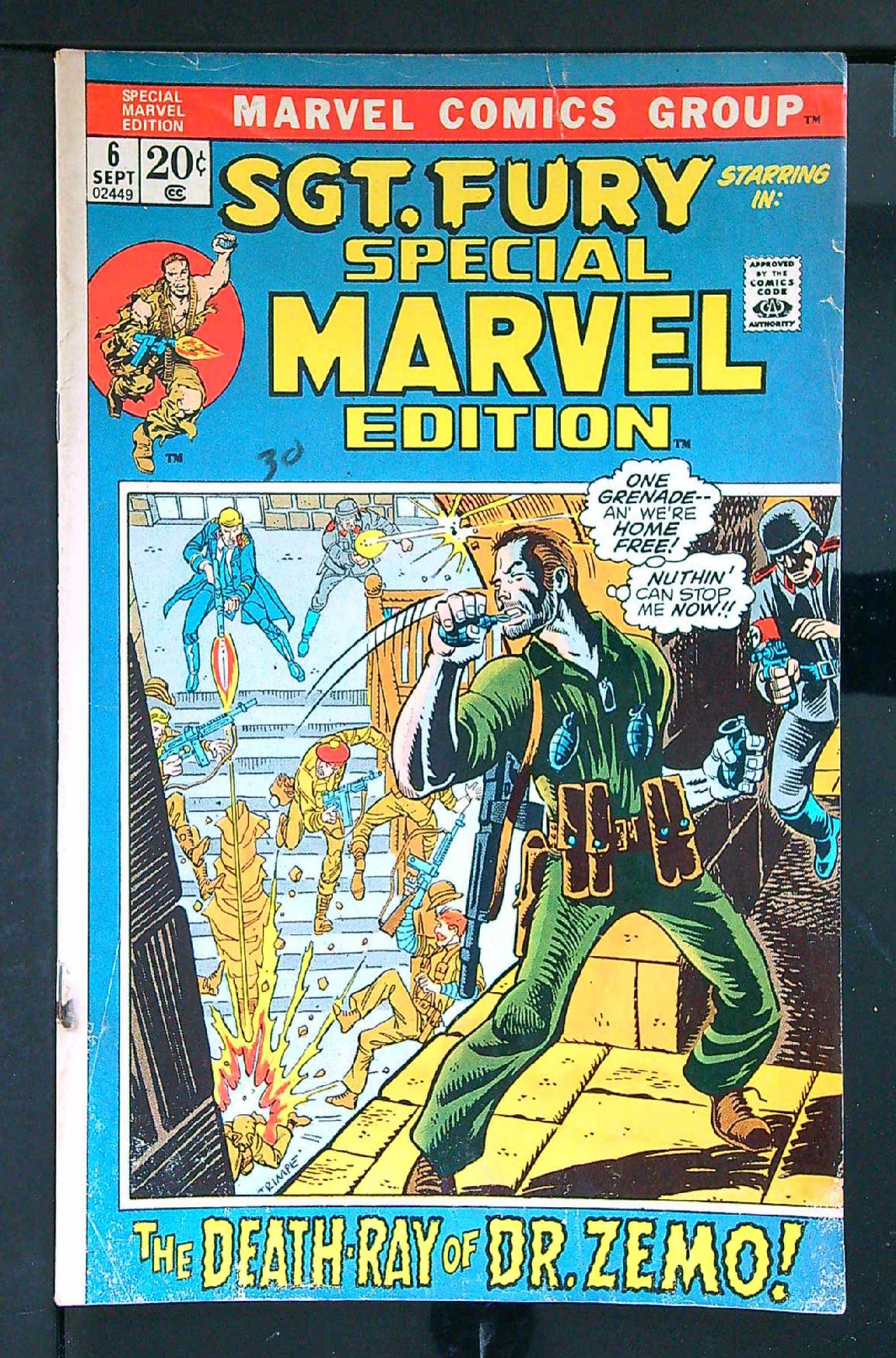 ACTUAL SCAN OF COMIC!<br>Water Damaged - See Scan Cover of Special Marvel Edition (Vol 1) #6. One of 250,000 Vintage American Comics on sale from Krypton!