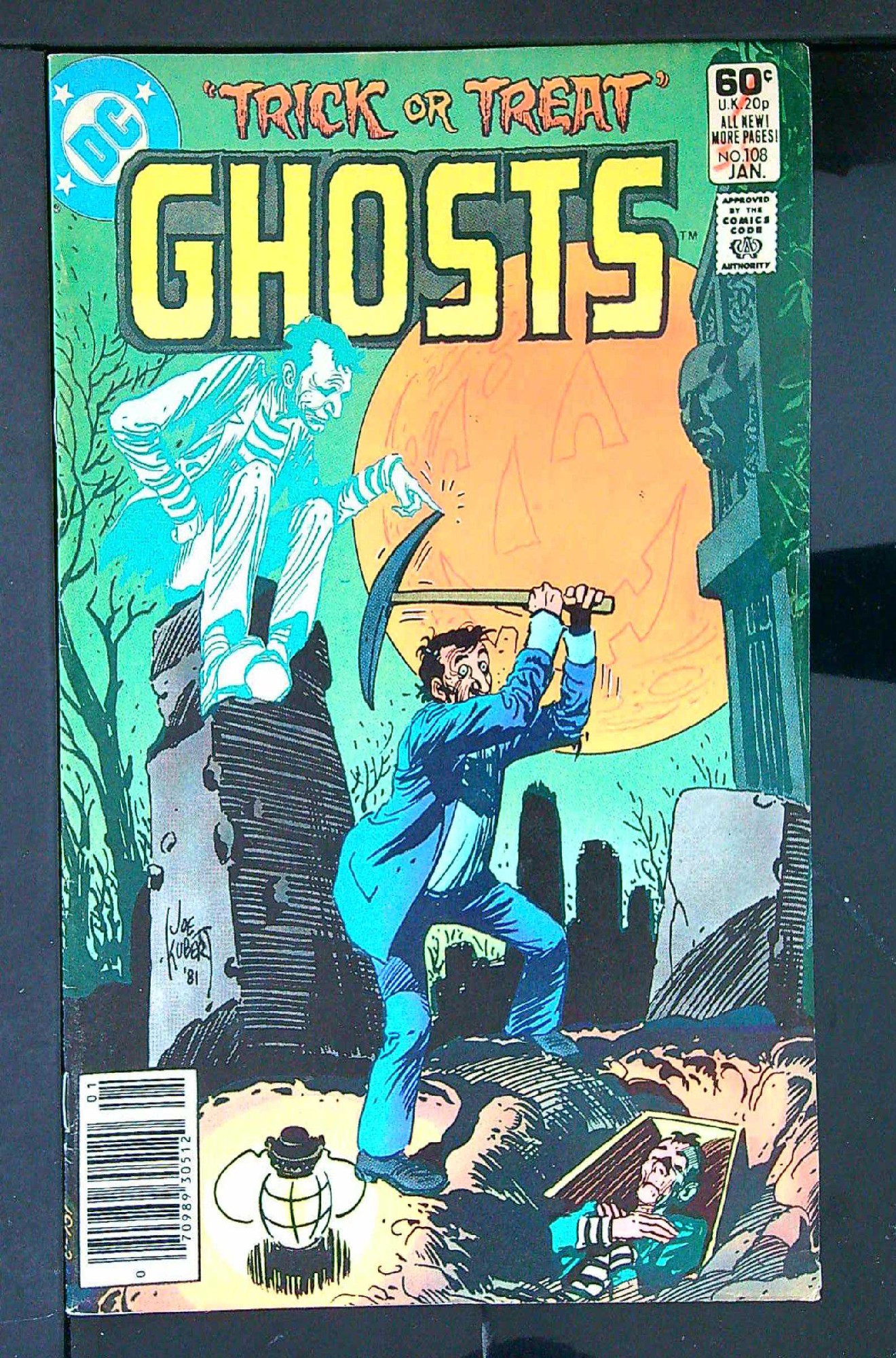 ACTUAL SCAN OF COMIC!<br>Pen on Cover - See Scan Cover of Ghosts (Vol 1) #108. One of 250,000 Vintage American Comics on sale from Krypton!