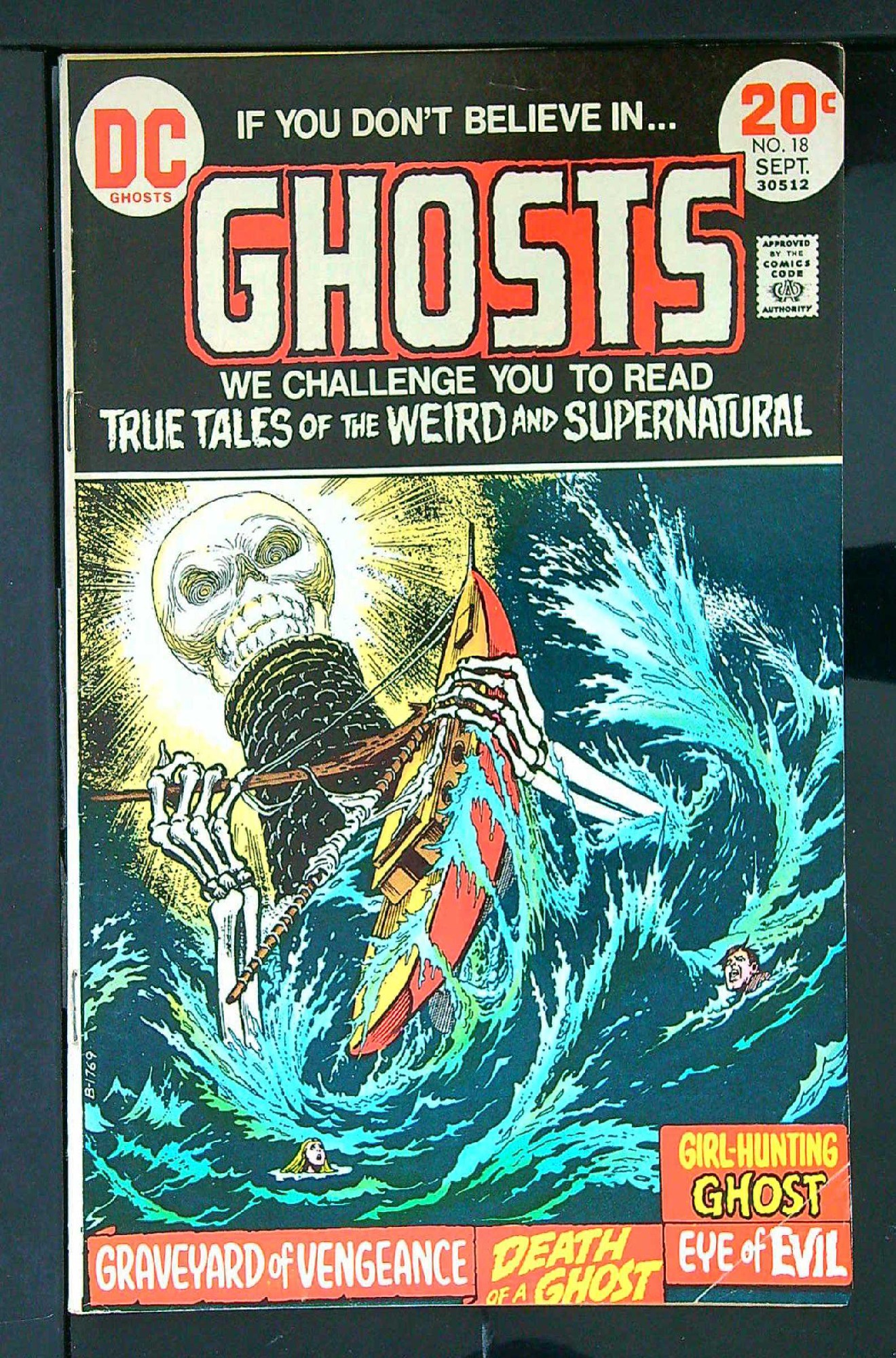 ACTUAL SCAN OF COMIC!<br> Cover of Ghosts (Vol 1) #18. One of 250,000 Vintage American Comics on sale from Krypton!