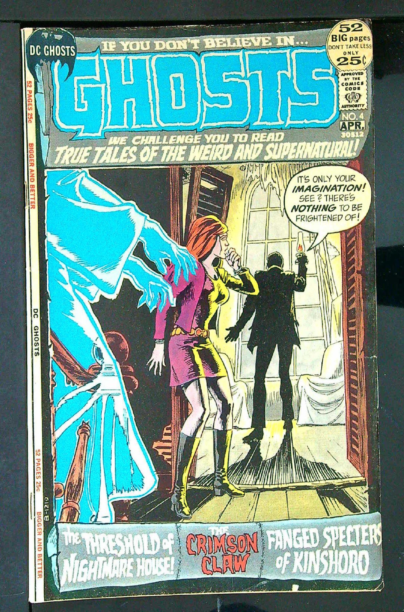 ACTUAL SCAN OF COMIC!<br> Cover of Ghosts (Vol 1) #4. One of 250,000 Vintage American Comics on sale from Krypton!