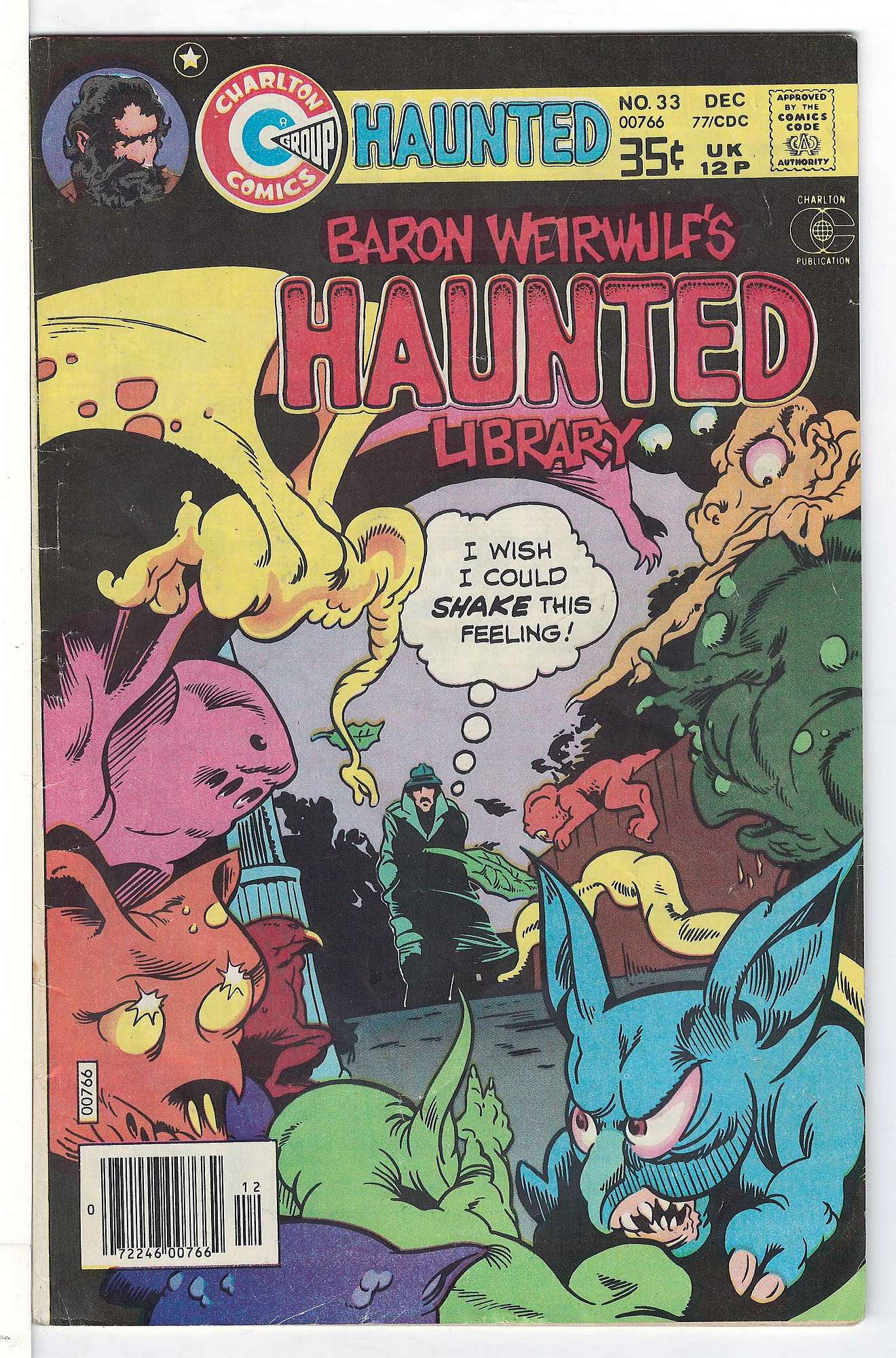 ACTUAL SCAN OF COMIC!<br> Cover of Haunted (Vol 1) #33. One of 250,000 Vintage American Comics on sale from Krypton!