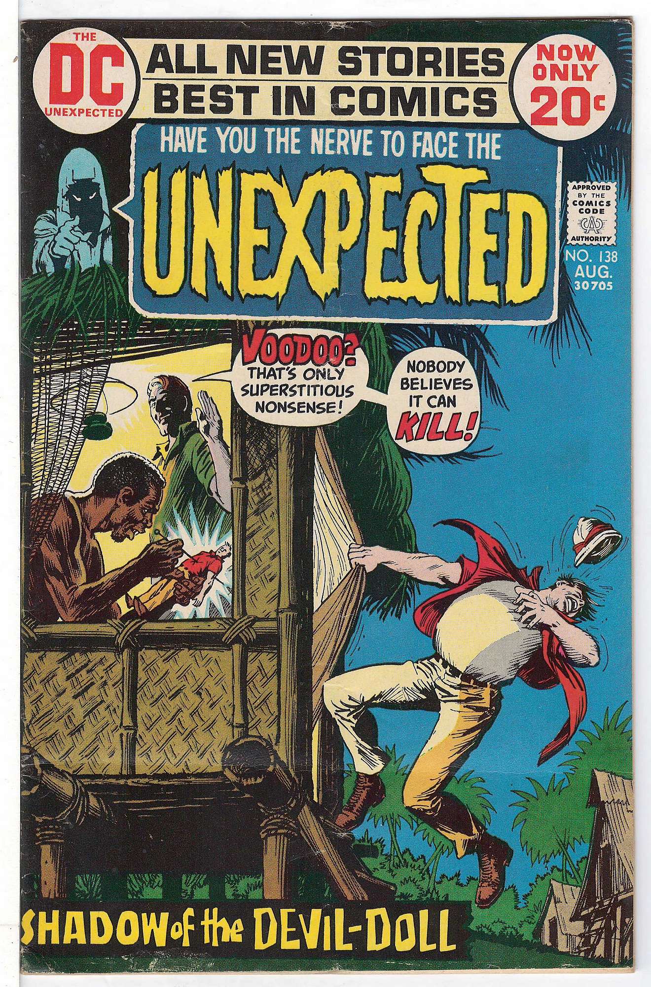 ACTUAL SCAN OF COMIC!<br>Subs Crease - See Scan Cover of Unexpected (Vol 1) #138. One of 250,000 Vintage American Comics on sale from Krypton!