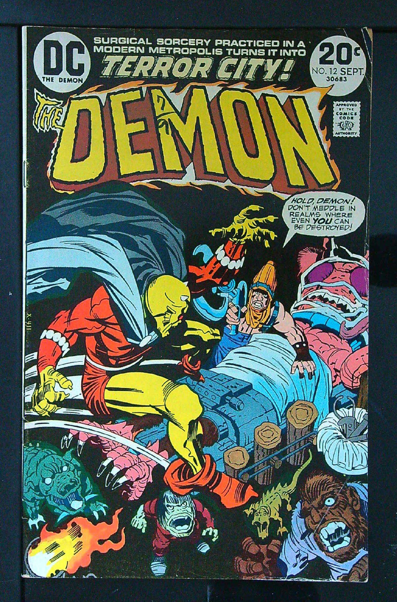 ACTUAL SCAN OF COMIC!<br>Pen on Cover - See Scan Cover of Demon (Vol 1) The #12. One of 250,000 Vintage American Comics on sale from Krypton!