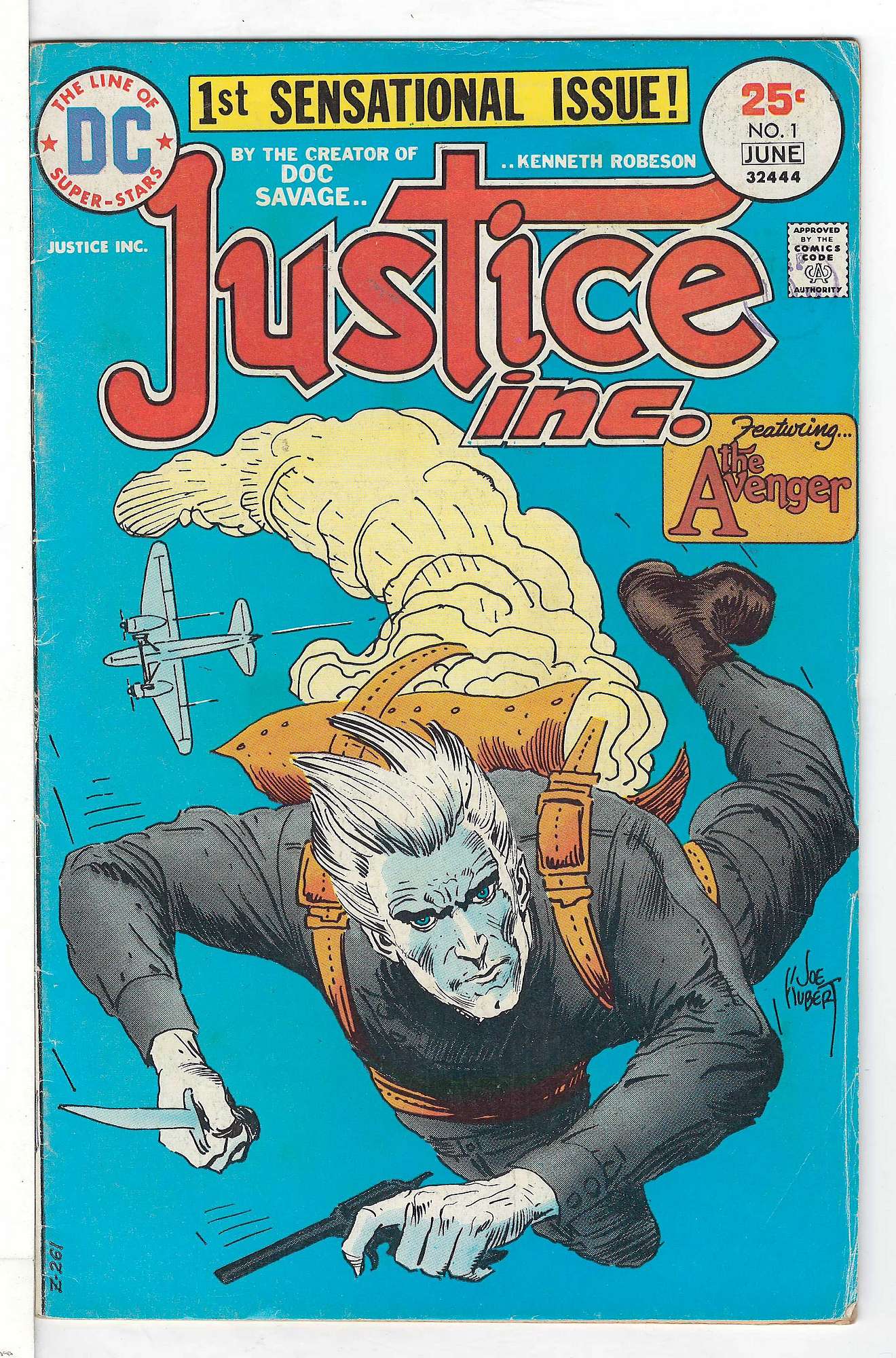ACTUAL SCAN OF COMIC!<br>Stamp on Cover - See Scan Cover of Justice Inc. (Vol 1) #1. One of 250,000 Vintage American Comics on sale from Krypton!