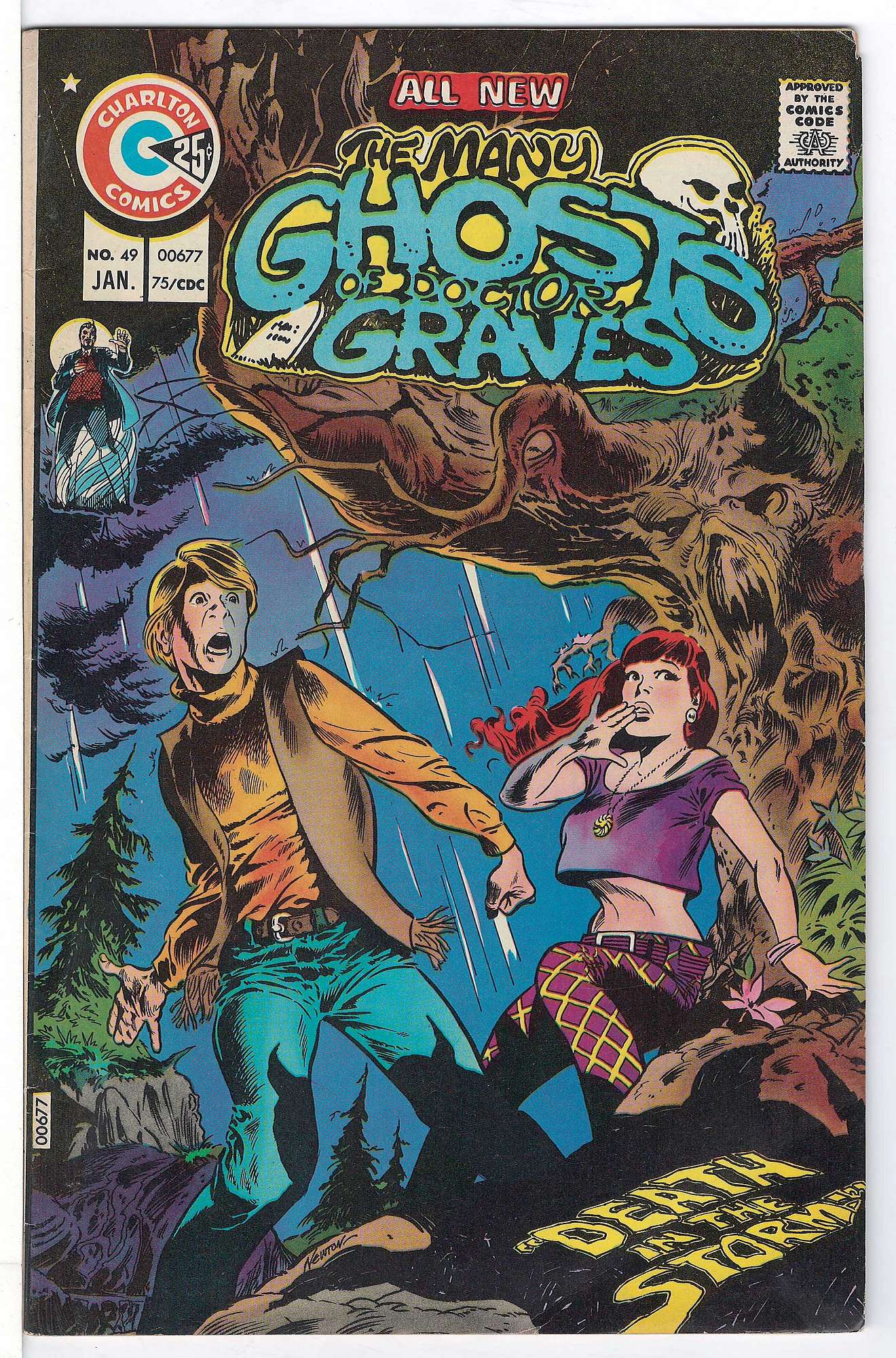 ACTUAL SCAN OF COMIC!<br> Cover of Many Ghosts of Doctor Graves #49. One of 250,000 Vintage American Comics on sale from Krypton!