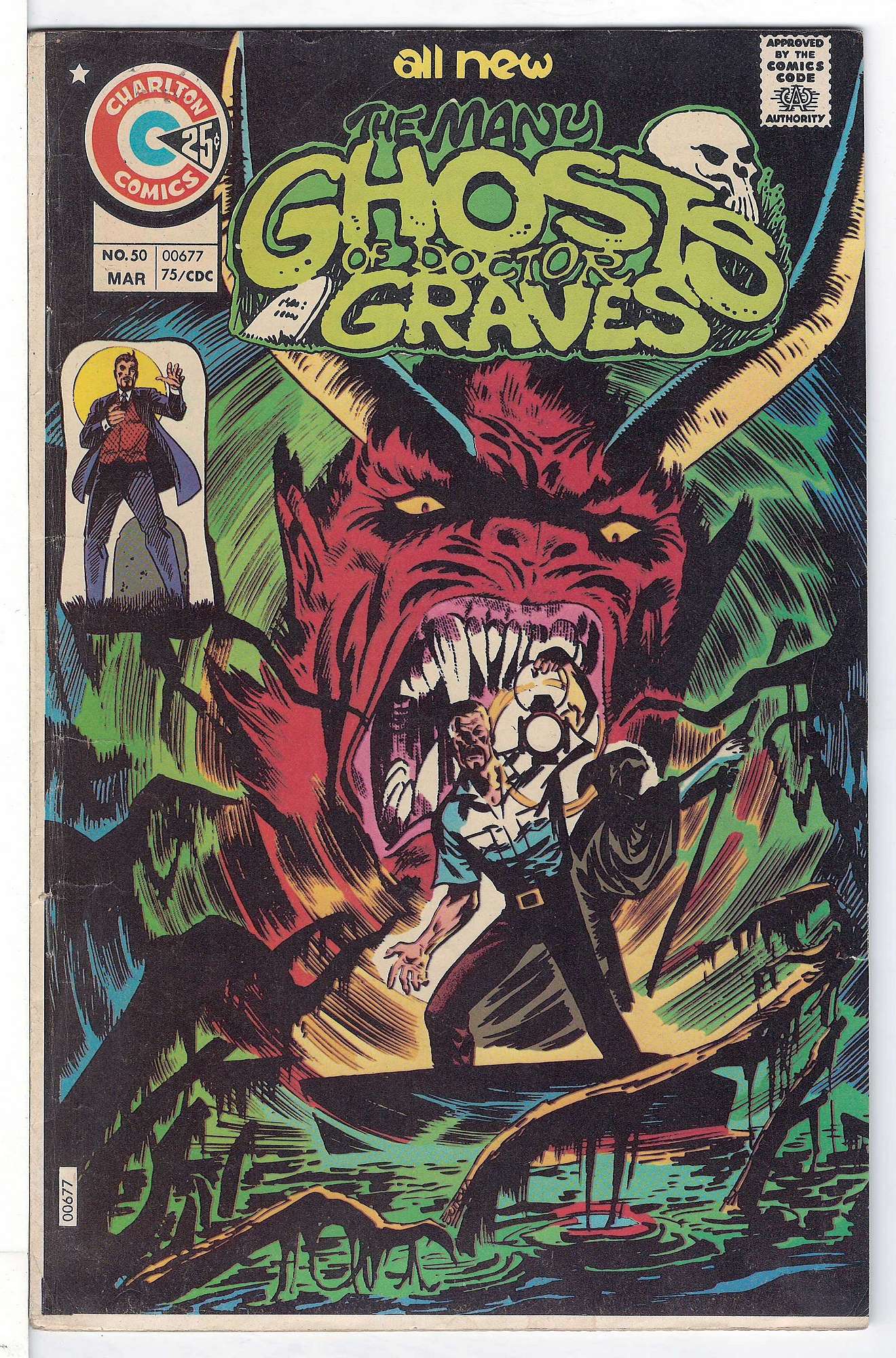 ACTUAL SCAN OF COMIC!<br> Cover of Many Ghosts of Doctor Graves #50. One of 250,000 Vintage American Comics on sale from Krypton!