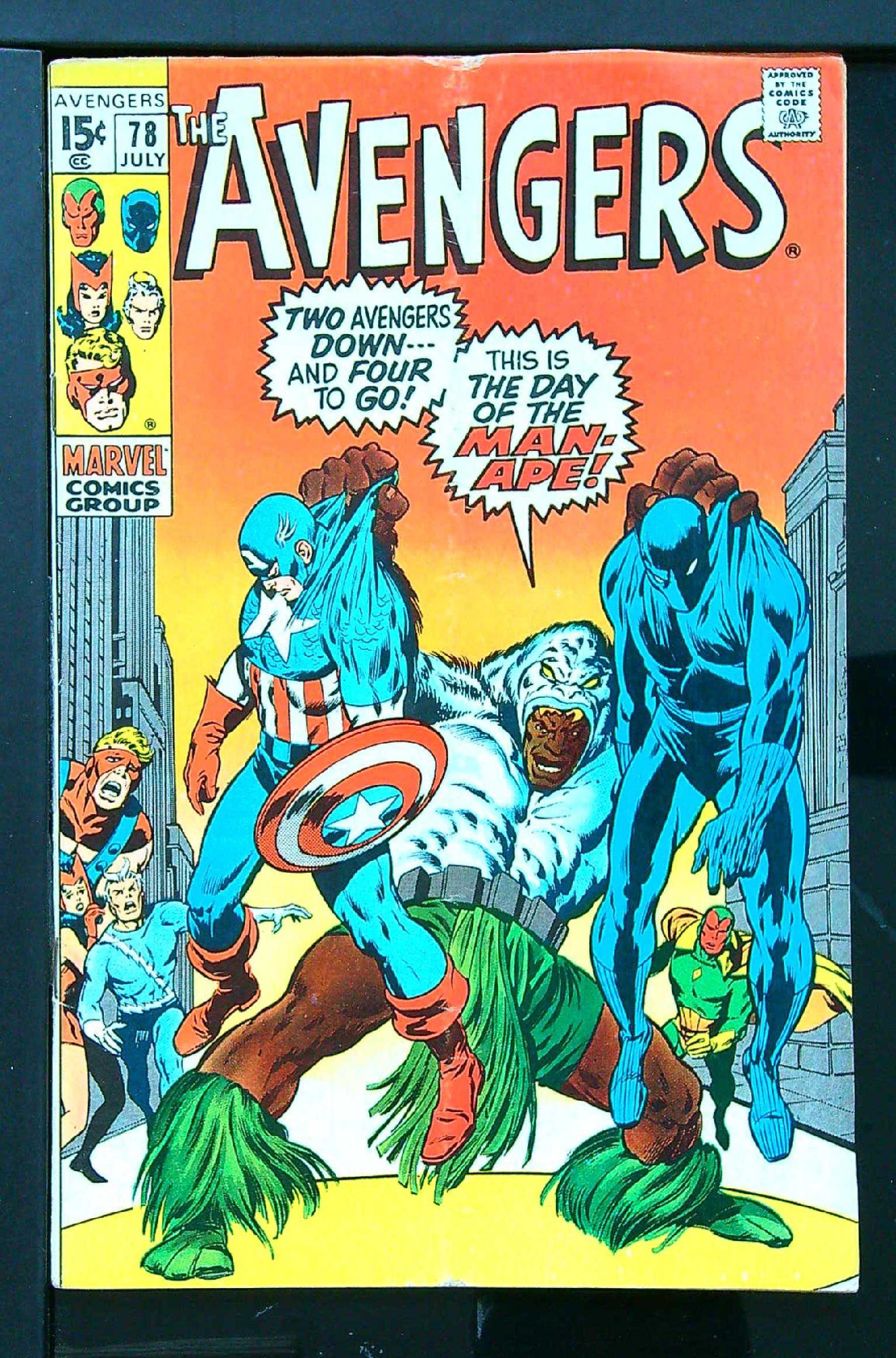 ACTUAL SCAN OF COMIC!<br> Cover of Avengers (Vol 1) #78. One of 250,000 Vintage American Comics on sale from Krypton!