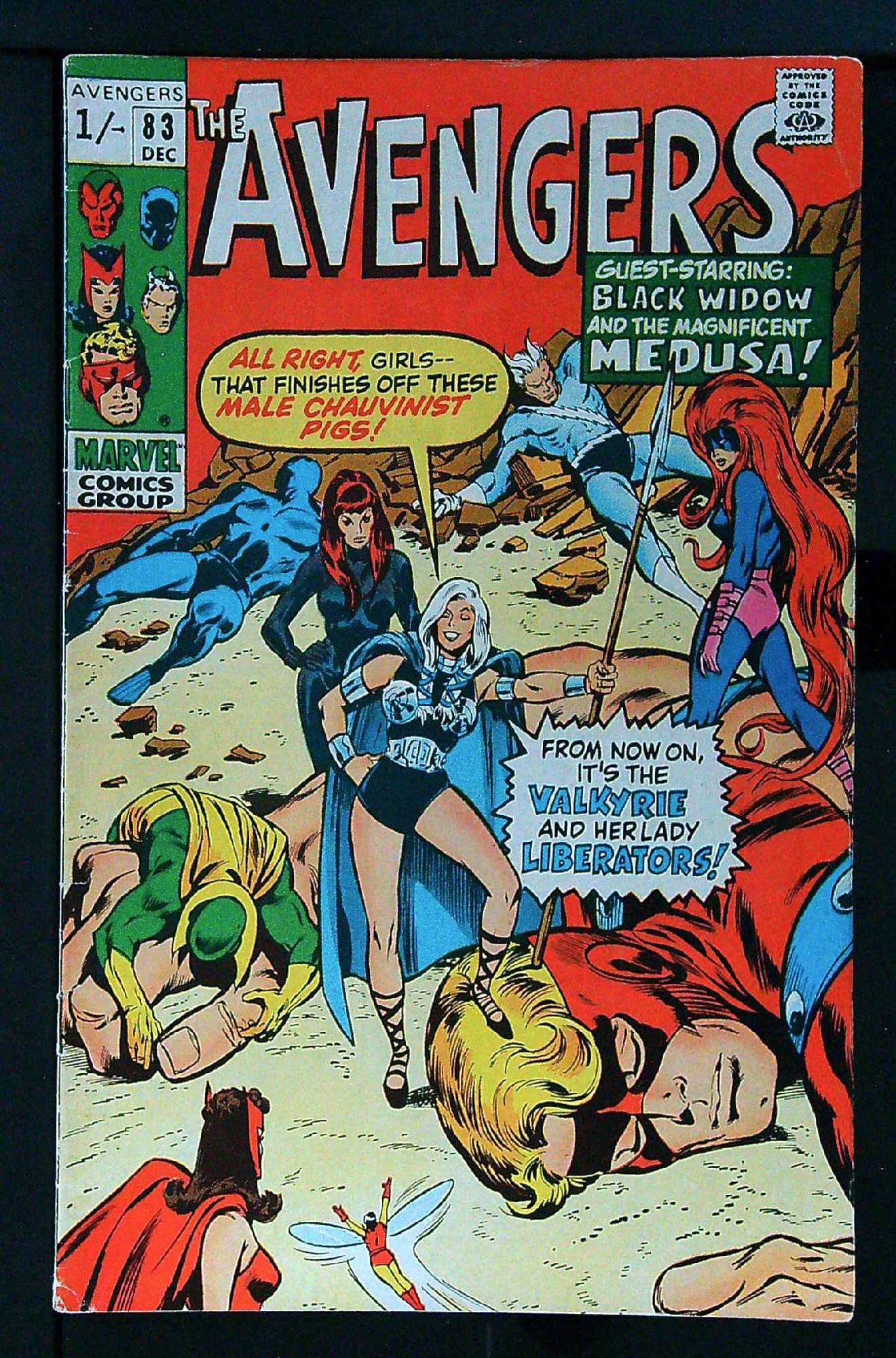 1st Valkyrie<br>ACTUAL SCAN OF COMIC!<br> Cover of Avengers (Vol 1) #83. One of 250,000 Vintage American Comics on sale from Krypton!