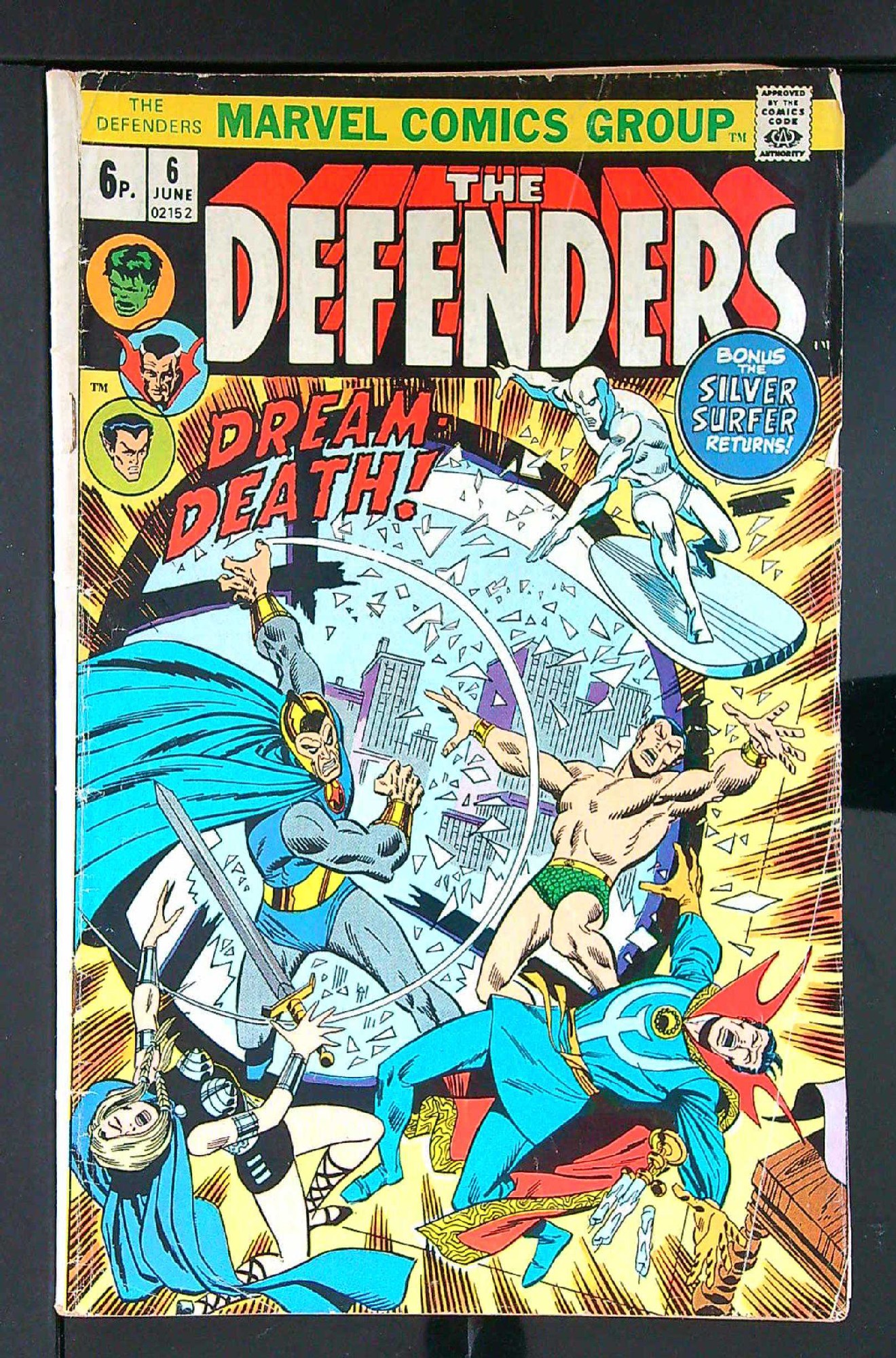 ACTUAL SCAN OF COMIC!<br> Cover of Defenders (Vol 1) #6. One of 250,000 Vintage American Comics on sale from Krypton!