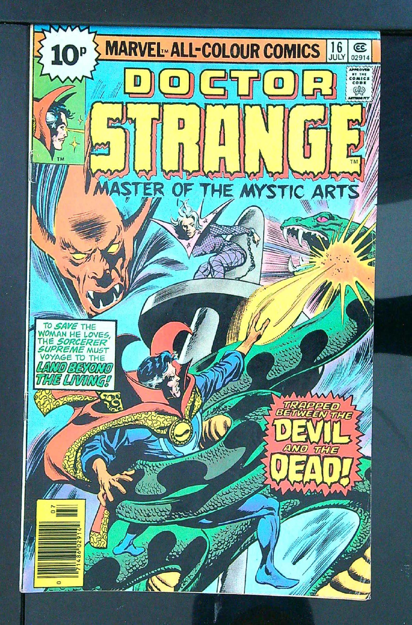 ACTUAL SCAN OF COMIC!<br> Cover of Doctor Strange (Vol 2) #16. One of 250,000 Vintage American Comics on sale from Krypton!