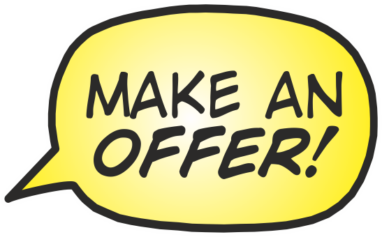 This item is open to offers!<br> Click the logo to make an offer. Item on Offer